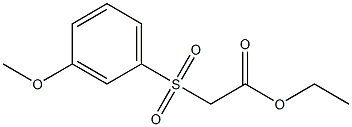 ethyl 2-[(3-methoxybenzene)sulfonyl]acetate Struktur