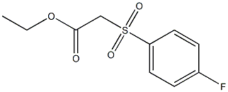 ethyl 2-[(4-fluorobenzene)sulfonyl]acetate Struktur