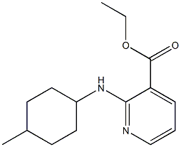 ethyl 2-[(4-methylcyclohexyl)amino]pyridine-3-carboxylate Struktur