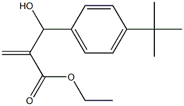 ethyl 2-[(4-tert-butylphenyl)(hydroxy)methyl]prop-2-enoate Struktur