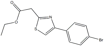 ethyl 2-[4-(4-bromophenyl)-1,3-thiazol-2-yl]acetate Struktur