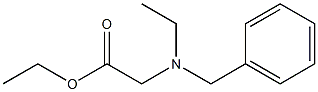 ethyl 2-[benzyl(ethyl)amino]acetate Struktur