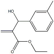 ethyl 2-[hydroxy(3-methylphenyl)methyl]prop-2-enoate Struktur