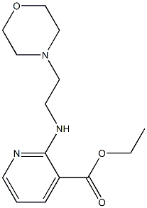 ethyl 2-{[2-(morpholin-4-yl)ethyl]amino}pyridine-3-carboxylate Struktur