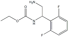 ethyl 2-amino-1-(2,6-difluorophenyl)ethylcarbamate Struktur