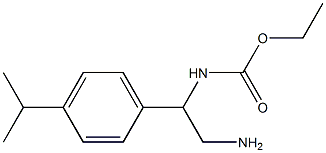 ethyl 2-amino-1-(4-isopropylphenyl)ethylcarbamate Struktur