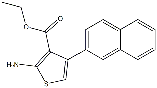 ethyl 2-amino-4-(naphthalen-2-yl)thiophene-3-carboxylate Struktur