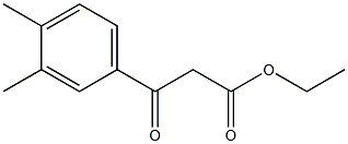 ethyl 3-(3,4-dimethylphenyl)-3-oxopropanoate Struktur