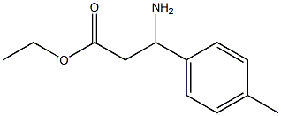 ethyl 3-amino-3-(4-methylphenyl)propanoate Struktur