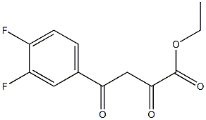 ethyl 4-(3,4-difluorophenyl)-2,4-dioxobutanoate Struktur