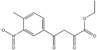 ethyl 4-(4-methyl-3-nitrophenyl)-2,4-dioxobutanoate Struktur