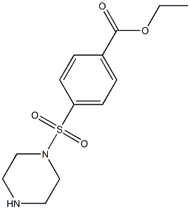 ethyl 4-(piperazin-1-ylsulfonyl)benzoate Struktur