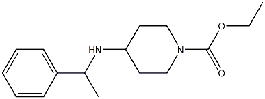 ethyl 4-[(1-phenylethyl)amino]piperidine-1-carboxylate Struktur