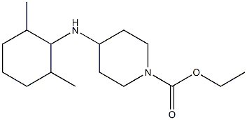 ethyl 4-[(2,6-dimethylcyclohexyl)amino]piperidine-1-carboxylate Struktur