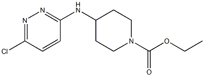 ethyl 4-[(6-chloropyridazin-3-yl)amino]piperidine-1-carboxylate Struktur