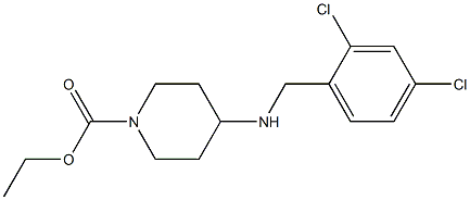 ethyl 4-{[(2,4-dichlorophenyl)methyl]amino}piperidine-1-carboxylate Struktur