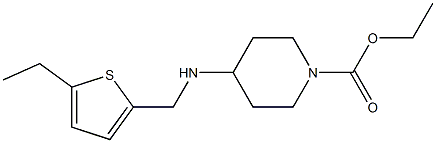 ethyl 4-{[(5-ethylthiophen-2-yl)methyl]amino}piperidine-1-carboxylate Struktur