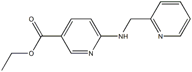 ethyl 6-[(pyridin-2-ylmethyl)amino]pyridine-3-carboxylate Struktur