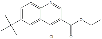 ethyl 6-tert-butyl-4-chloroquinoline-3-carboxylate Struktur