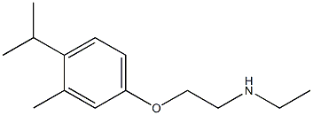 ethyl({2-[3-methyl-4-(propan-2-yl)phenoxy]ethyl})amine Struktur