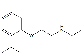 ethyl({2-[5-methyl-2-(propan-2-yl)phenoxy]ethyl})amine Struktur