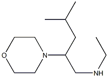 ethyl[4-methyl-2-(morpholin-4-yl)pentyl]amine Struktur