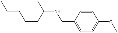 heptan-2-yl[(4-methoxyphenyl)methyl]amine Struktur