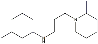 heptan-4-yl[3-(2-methylpiperidin-1-yl)propyl]amine Struktur