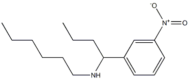 hexyl[1-(3-nitrophenyl)butyl]amine Struktur