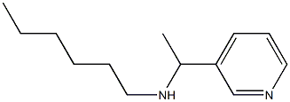 hexyl[1-(pyridin-3-yl)ethyl]amine Struktur