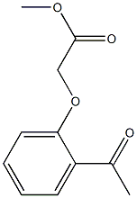 methyl (2-acetylphenoxy)acetate Struktur