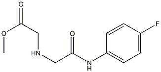 methyl 2-({[(4-fluorophenyl)carbamoyl]methyl}amino)acetate Struktur