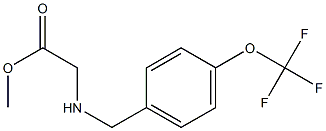 methyl 2-({[4-(trifluoromethoxy)phenyl]methyl}amino)acetate Struktur