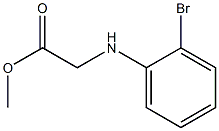 methyl 2-[(2-bromophenyl)amino]acetate Struktur