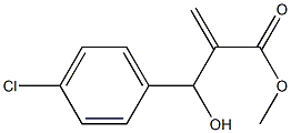 methyl 2-[(4-chlorophenyl)(hydroxy)methyl]prop-2-enoate Struktur