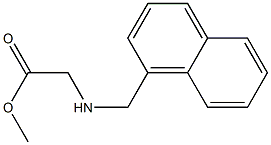 methyl 2-[(naphthalen-1-ylmethyl)amino]acetate Struktur