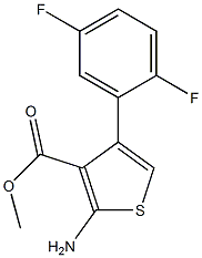 methyl 2-amino-4-(2,5-difluorophenyl)thiophene-3-carboxylate Struktur