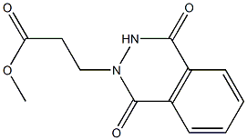 methyl 3-(1,4-dioxo-1,2,3,4-tetrahydrophthalazin-2-yl)propanoate Struktur