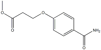 methyl 3-(4-carbamoylphenoxy)propanoate Struktur