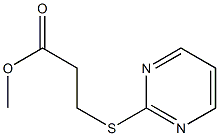 methyl 3-(pyrimidin-2-ylsulfanyl)propanoate Struktur