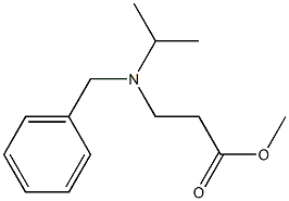 methyl 3-[benzyl(propan-2-yl)amino]propanoate Struktur