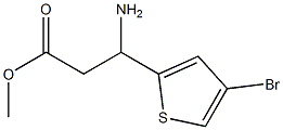 methyl 3-amino-3-(4-bromothiophen-2-yl)propanoate Struktur