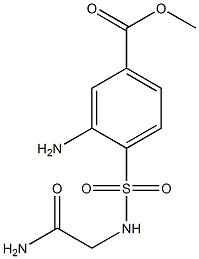 methyl 3-amino-4-[(carbamoylmethyl)sulfamoyl]benzoate Struktur