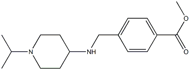 methyl 4-({[1-(propan-2-yl)piperidin-4-yl]amino}methyl)benzoate Struktur