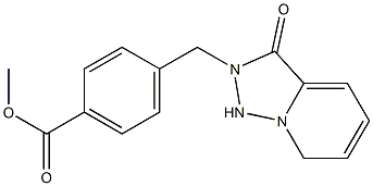 methyl 4-({3-oxo-2H,3H-[1,2,4]triazolo[3,4-a]pyridin-2-yl}methyl)benzoate Struktur