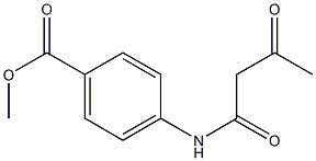 methyl 4-(3-oxobutanamido)benzoate Struktur