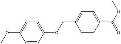 methyl 4-(4-methoxyphenoxymethyl)benzoate Struktur