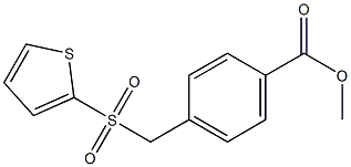 methyl 4-[(thiophene-2-sulfonyl)methyl]benzoate Struktur