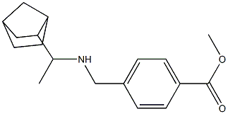 methyl 4-{[(1-{bicyclo[2.2.1]heptan-2-yl}ethyl)amino]methyl}benzoate Struktur