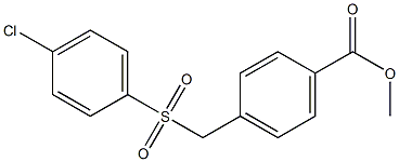 methyl 4-{[(4-chlorobenzene)sulfonyl]methyl}benzoate Struktur